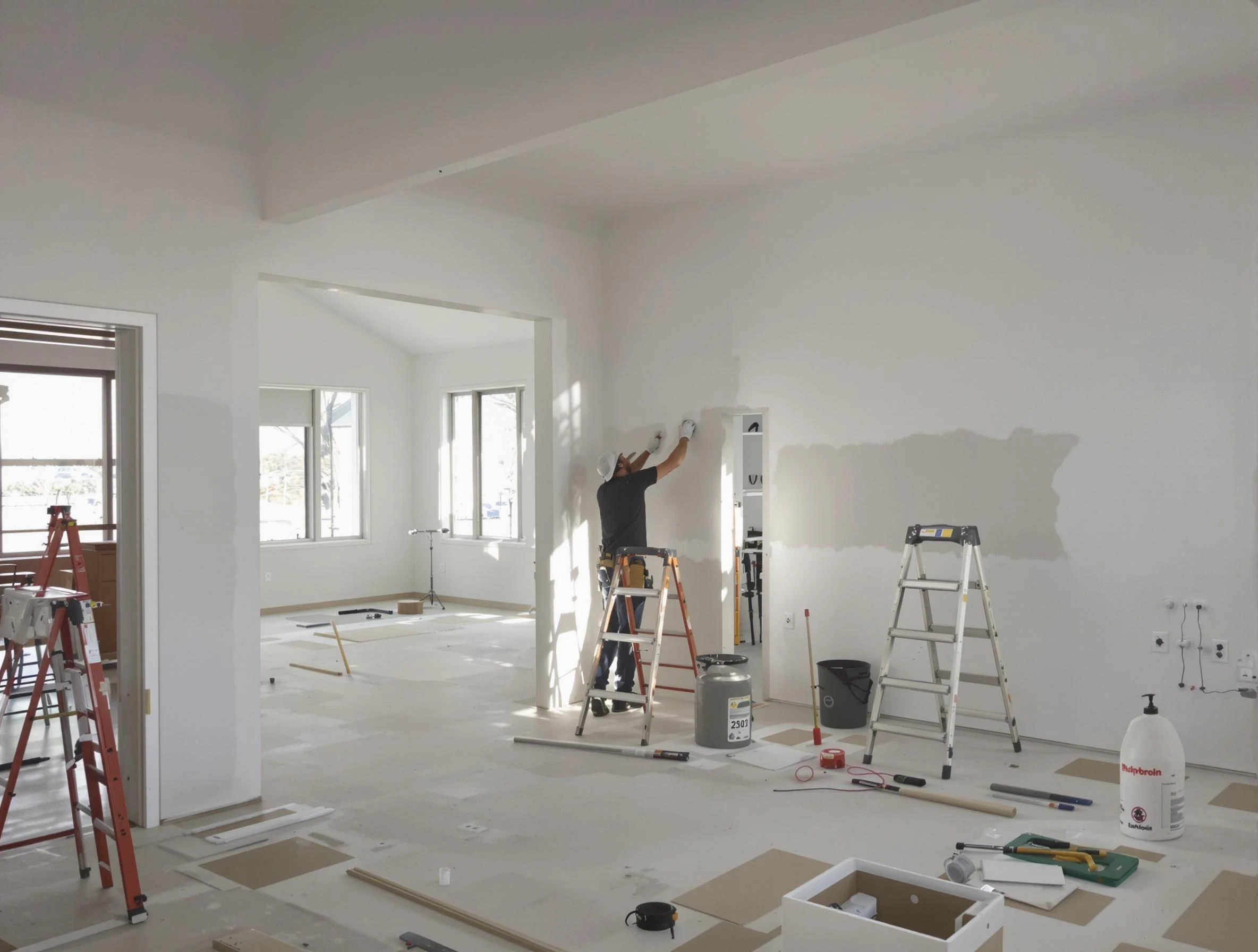 Detailed drywall installation with Rocky River House Painters in Rocky River
